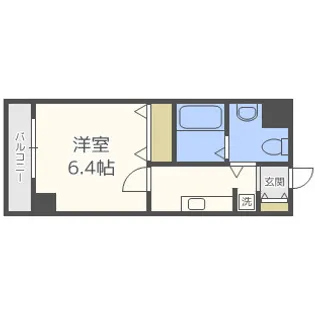 ALZA東天満【2階】の間取り