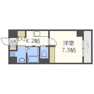 リバティ京橋イースト 【6階】の間取り