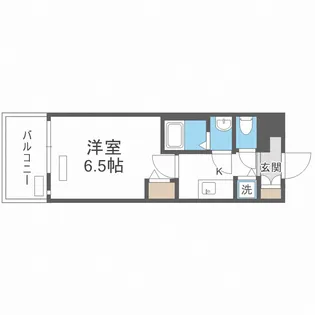 プレサンス天神橋ラ・デュアル【3階】の間取り