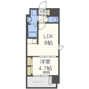 スワンズシティ大阪EAST【8階】の間取り