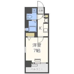 ジュネーゼグラン福島ミラージュ【2階】の間取り