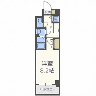 LEGESTA大阪レジデンス【3階】の間取り