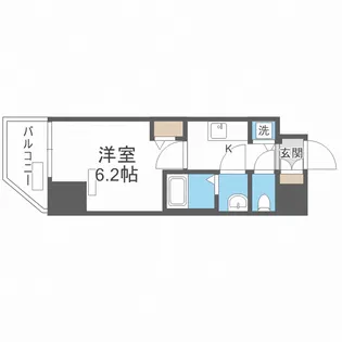 プレサンス心斎橋クオーレ【14階】の間取り
