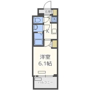 プレサンス高津公園ディオ【9階】の間取り