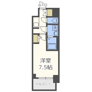サムティ大阪GRAND EAST【4階】の間取り