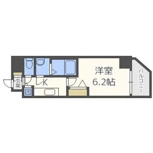 プレサンス心斎橋クオーレ【4階】の間取り