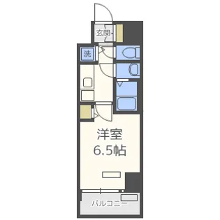 エス・キュート京町堀【9階】の間取り