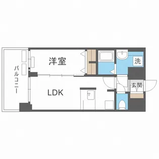 プレサンス京町堀ノース【12階】の間取り