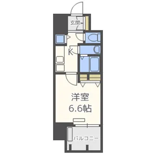 プレサンス京町堀ノース【9階】の間取り
