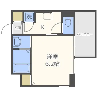 エスリード南堀江グランツ【7階】の間取り