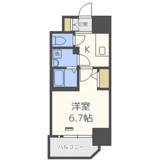 エスプレイス大阪城SOUTH【15階】の間取り