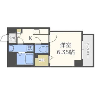 ウインズコート都島【3階】の間取り