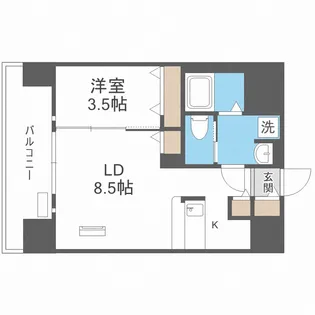 ミラージュパレス難波東レジデンス【13階】の間取り