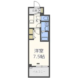 エスプレイス難波サウスゲート【10階】の間取り