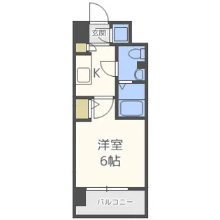 エスリード梅田グランノース【6階】の間取り