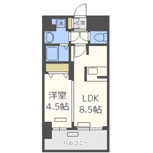 プレサンス新大阪ザ・シティ【10階】の間取り