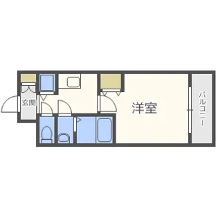 プレサンス新大阪ザ・シティ【6階】の間取り