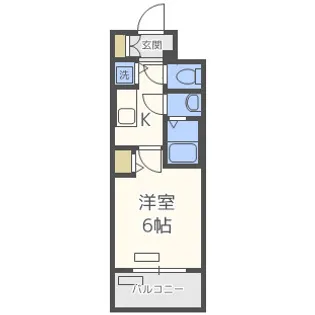 プレサンス新大阪ザ・シティ【4階】の間取り
