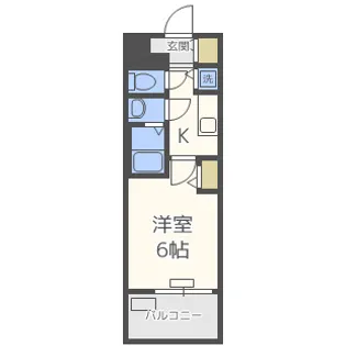 プレサンス玉造駅前【9階】の間取り