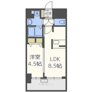 プレサンス新大阪ザ・シティ【11階】の間取り