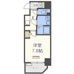 ララプレイス大阪城WESTEN【2階】の間取り