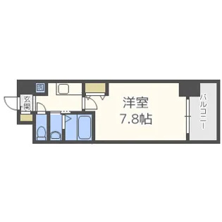 プランドール新大阪NORTHレジデンス【9階】の間取り