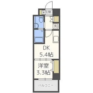 La CASA天王寺【3階】の間取り