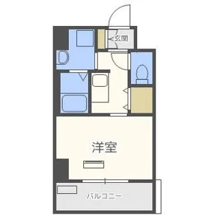 クレビオス難波EAST【6階】の間取り