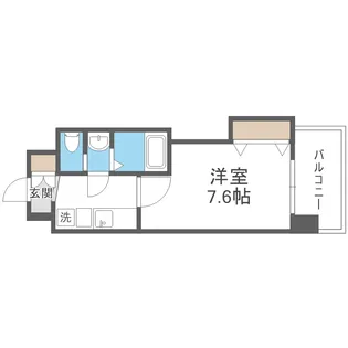 Luxe玉造Ⅰ【3階】の間取り