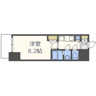 プライムアーバン御堂筋本町【5階】の間取り