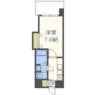 Luxe玉造Ⅰ【7階】の間取り