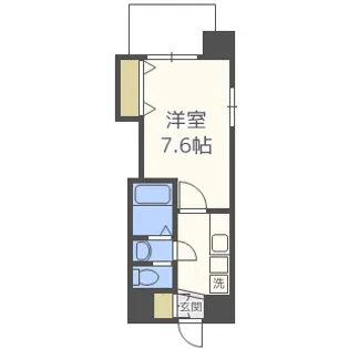 Luxe玉造Ⅰ【5階】の間取り