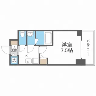 リッツ難波南Ⅱ【10階】の間取り