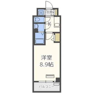 プランドール福島レジデンス【10階】の間取り