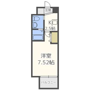 サムティ京橋Fluss【5階】の間取り