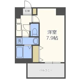 アドバンス大阪ベイシティ【2階】の間取り