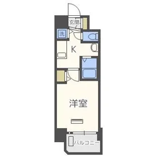 インザグレイス梅田北【7階】の間取り