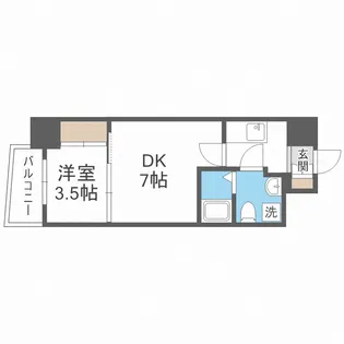 APRILE南森町【15階】の間取り