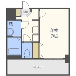 アドバンス大阪ベイシティ【3階】の間取り
