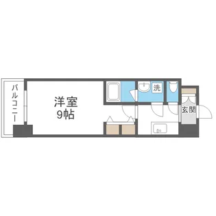 スプランディッド淀屋橋DUE【10階】の間取り