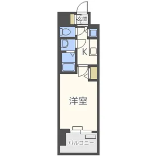プレサンス松屋町駅前デュオ【9階】の間取り