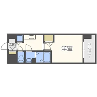 プレサンス南森町駅前【5階】の間取り