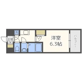 エスリード南堀江レジデンス【11階】の間取り