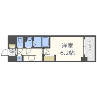 エスリード南堀江レジデンス【10階】の間取り