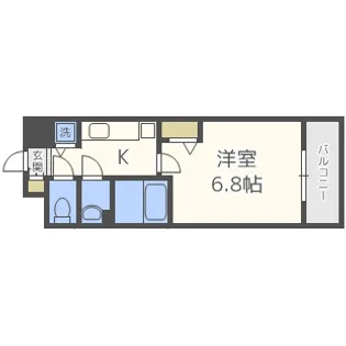 グランカリテ塚本【5階】の間取り