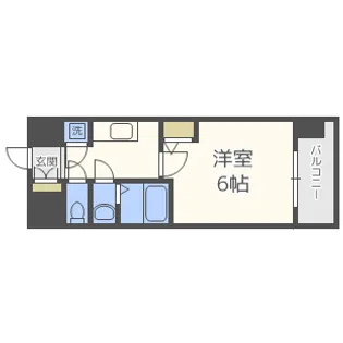 エスリード難波レジデンス【4階】の間取り