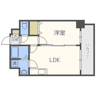 S-FORT福島LaLuna【5階】の間取り