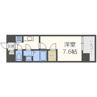 エスリード新大阪レジデンス【7階】の間取り