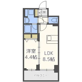 メインステージ大阪North Mark【11階】の間取り
