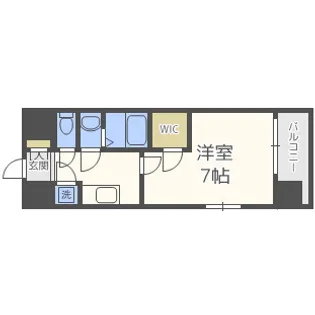 エスリード難波レジデンス【3階】の間取り